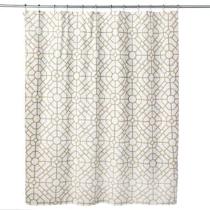 Bamboo Lattice, 72 in. Natural Shower Curtain