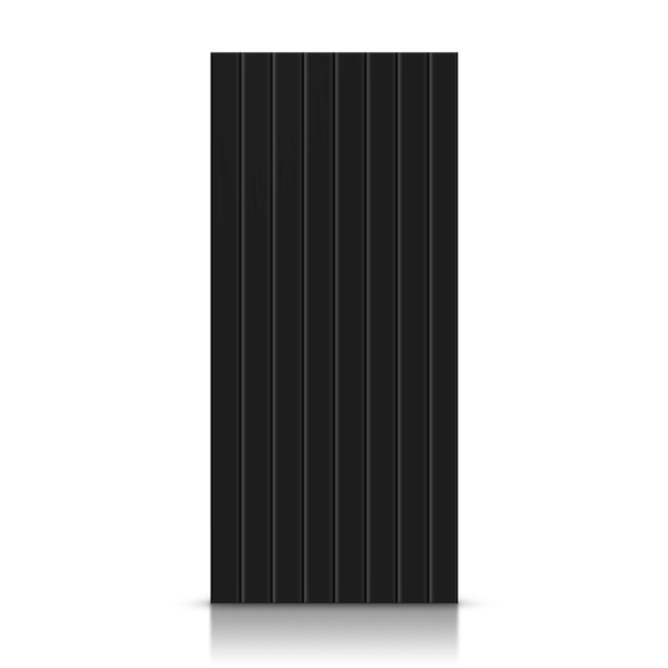 CALHOME 30 in. x 84 in. Hollow Core Black Stained Composite MDF Interior Door Slab