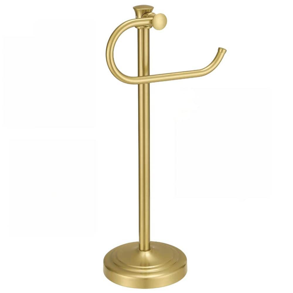 17 in. Free Standing Countertop Towel Bar in Brushed Gold, Hanger Hand Towel Bar for Bathroom Vanity Countertop price history on PriceWatchPro