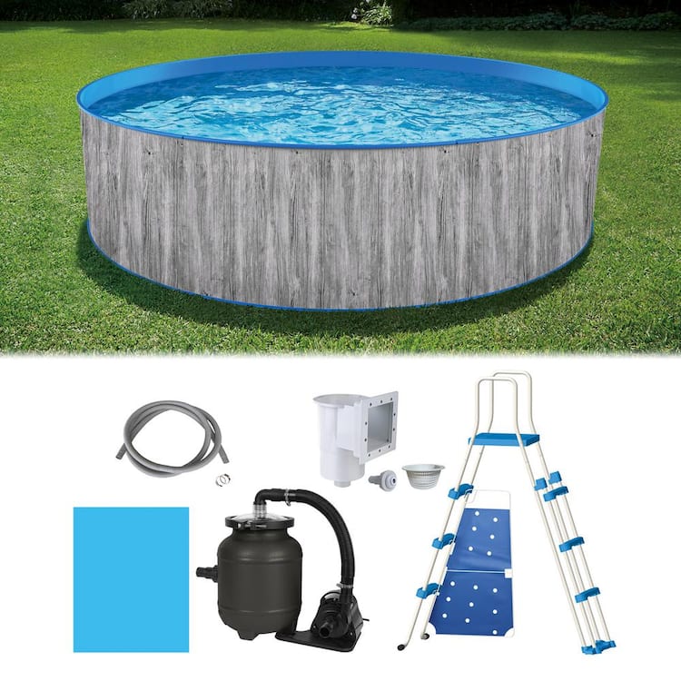 Blue Wave 15' Circle 48" Deep Above Ground Pool