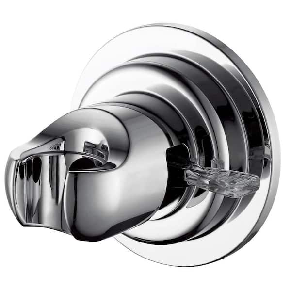 1-Piece Suction Cup Shower Head Holder for Handheld Shower in Chrome with Mounting Hardware, Smooth Surfaces Only