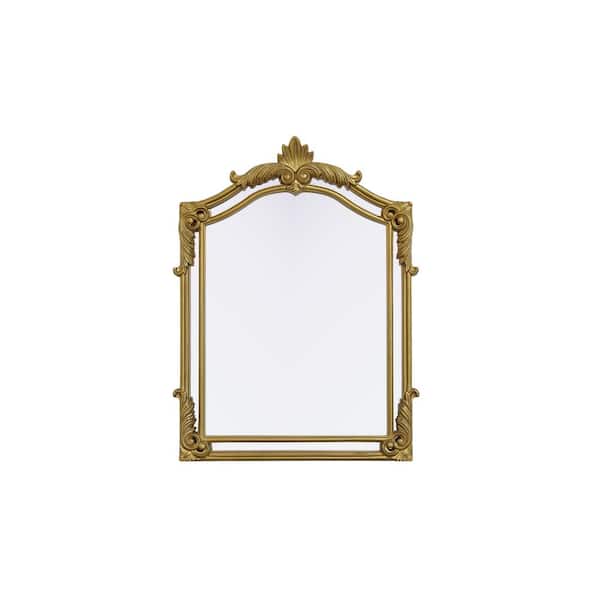 Timeless Home Gold Leaf 31.5 in. W x 42 in. H Traditional Mirror