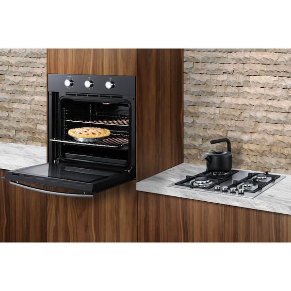 Summit Appliance 24 in. Natural Gas Wall Oven in Black SGW241BK