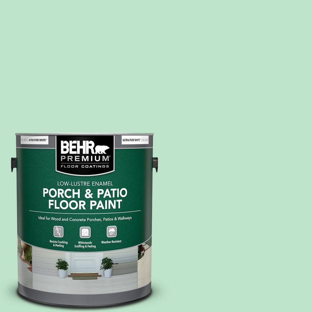 1 gal. #P410-2 Spearmints Low-Lustre Enamel Interior/Exterior Porch and Patio Floor Paint price history on PriceWatchPro