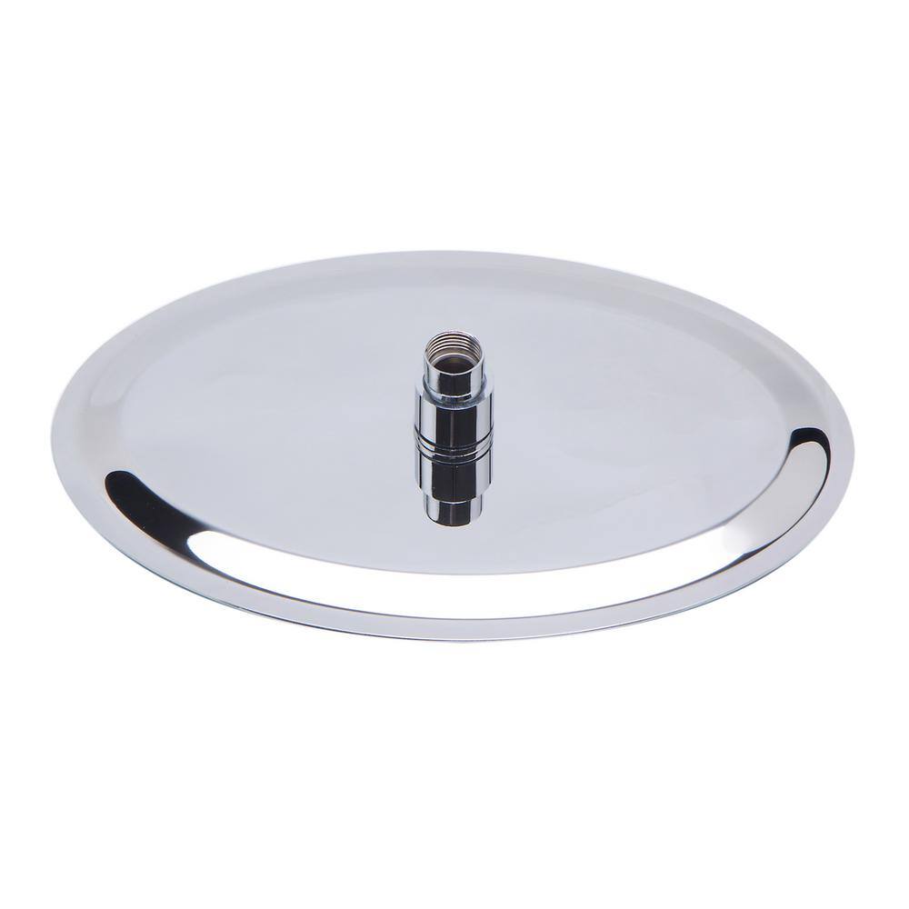 Ultra Thin Polished Stainless Steel Oval Rain Shower Head