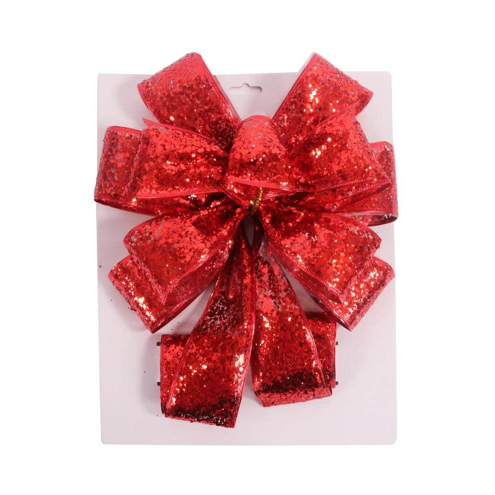 Red Glitter Straw Topper Bow – Apartment 23