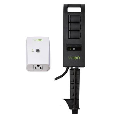 15 Amp WiOn Indoor Wi-Fi Control Timer and 10-Amp WiOn Outdoor Wi-Fi Yard Stake Timer Combo Pack