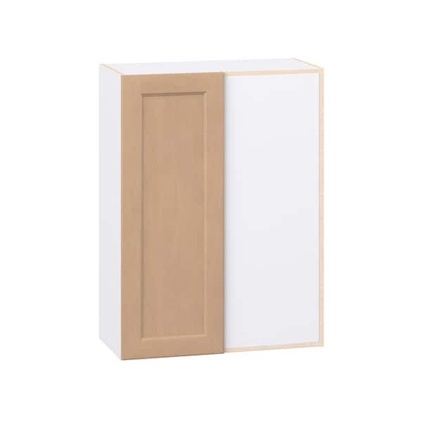 Lakewood Sugar Cookie Shaker Assembled Wall Blindcorner Right Kitchen Cabinet (30 in. W x 40 in. H x 14 in. D)