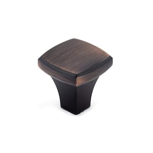 Prevost Collection 1-1/4 in. (32 mm) x 1-1/4 in. (32 mm) Brushed Oil-Rubbed Bronze Transitional Cabinet Knob