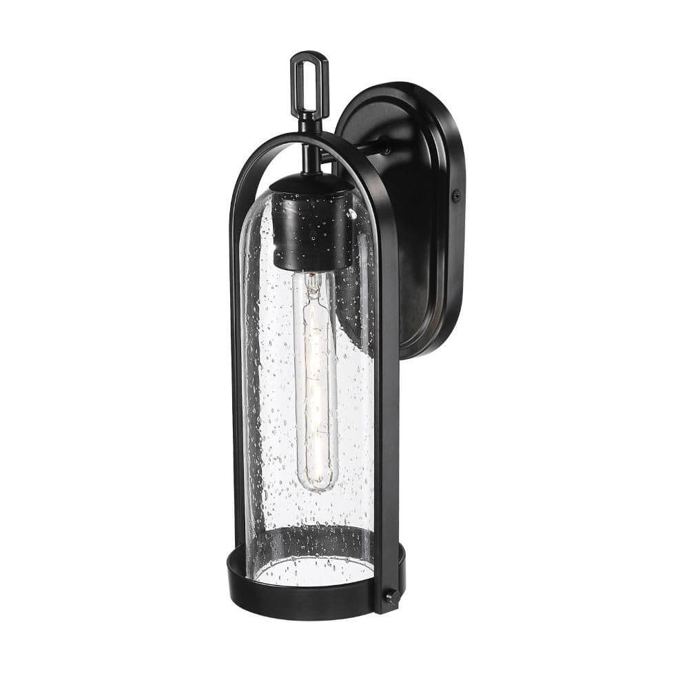 Millennium Lighting Luxio 15.25 in. 1-Light Powder Coated Black Outdoor ...