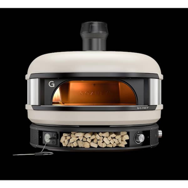 GOZNEY Dome Natural Gas Outdoor Pizza Oven Cream in White