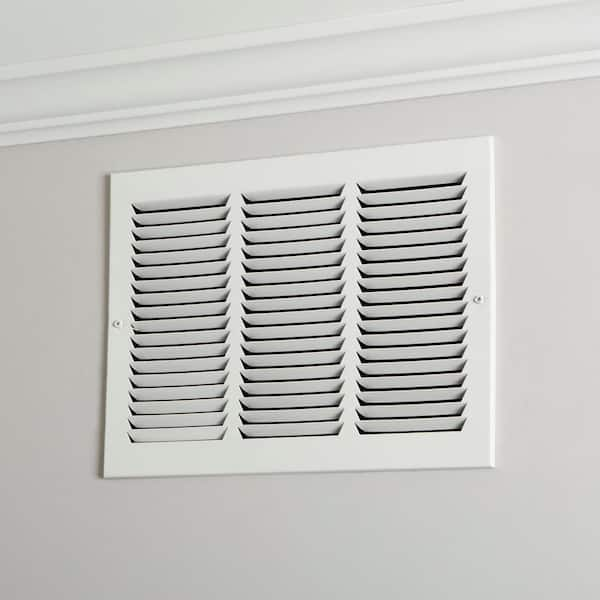 1Pack Price 530 Lay-In Mount Return Air Grille , 22 x 22 , White , Steel, Size: 4 in