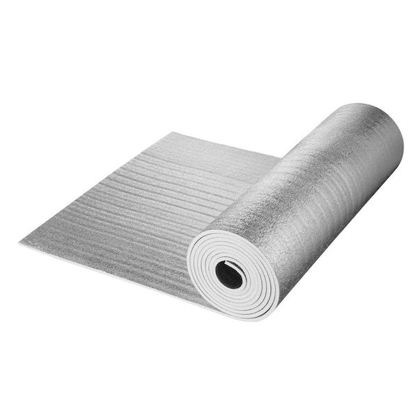 Double Reflective Insulation Roll, Foam Core, 15. 1mm 48 in. x 25 ft. Radiant Barrier, 1 Pack, for Window RV Roof