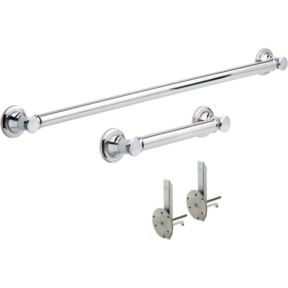 Delta 36 in. Traditional Concealed Screw Tub Area Grab Bar Set in