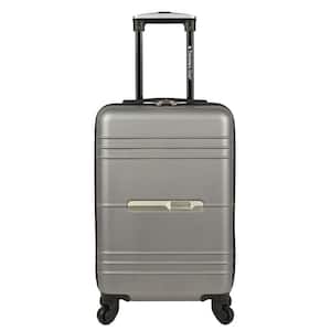 Richmond 20 in. Gray Semi-Metallic Hard Side Carry-On Luggage with Spinner Style Wheels
