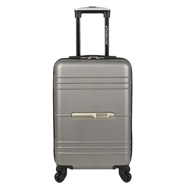 TCL Richmond 20 in. Gray Semi-Metallic Hard Side Carry-On Luggage with ...