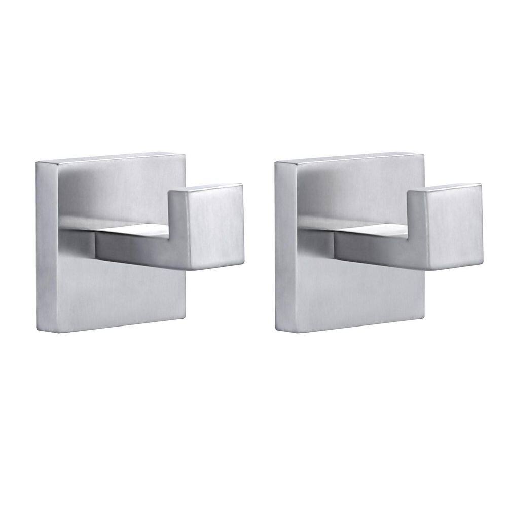 (2-Pack) Wall Mount Stainless Steel J-Hook Towel Hook Bath Hook in Brushed Nickel price history on PriceWatchPro