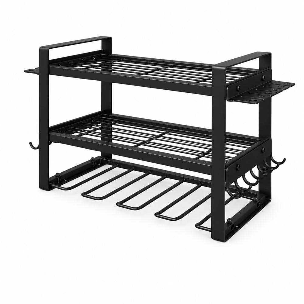 3 Tier Power Tool Organizer Wall Mount 150 lb Heavy Duty Garage