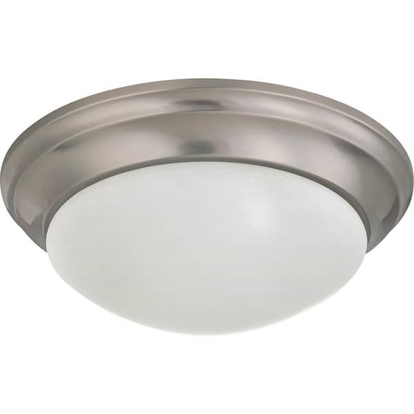 Filament Design 24-Watt Brushed Nickel Integrated LED Ceiling Flushmount