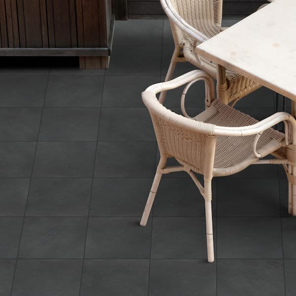 MSI Montauk Black 12 in. x 24 in. Honed Gauged Slate Stone Look Floor and  Wall Tile (10 sq. ft./Case) SMONBLK1224PP - The Home Depot