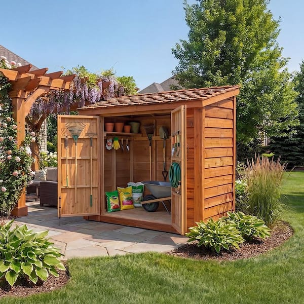 Outdoor Living Today Garden Saver 8 ft. W x 4 ft. D Cedar Wood