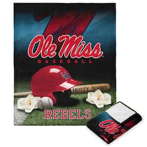 NCAA Mississippi Baseball Love Polyester Silk Touch Multi-Color Throw Blanket