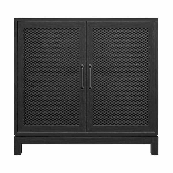 Delancey 2 door accent 2024 cabinet black