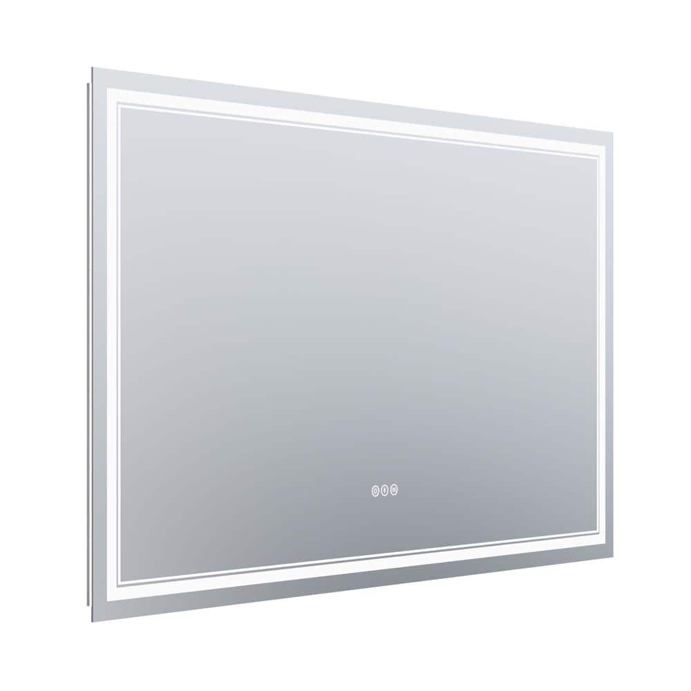 60 in. W x 36 in. H Frameless LED Wall Mounted Bathroom Vanity Mirror Light