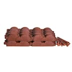 20 ft. 12 in. Pieces Cedar Red Rubber Edging