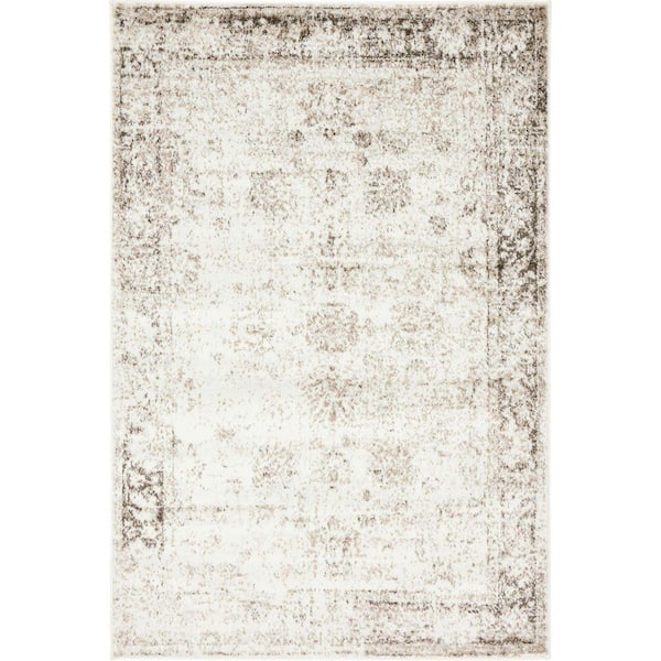 Unique Loom Sofia Casino Beige 4' 0 x 6' 0 Area Rug