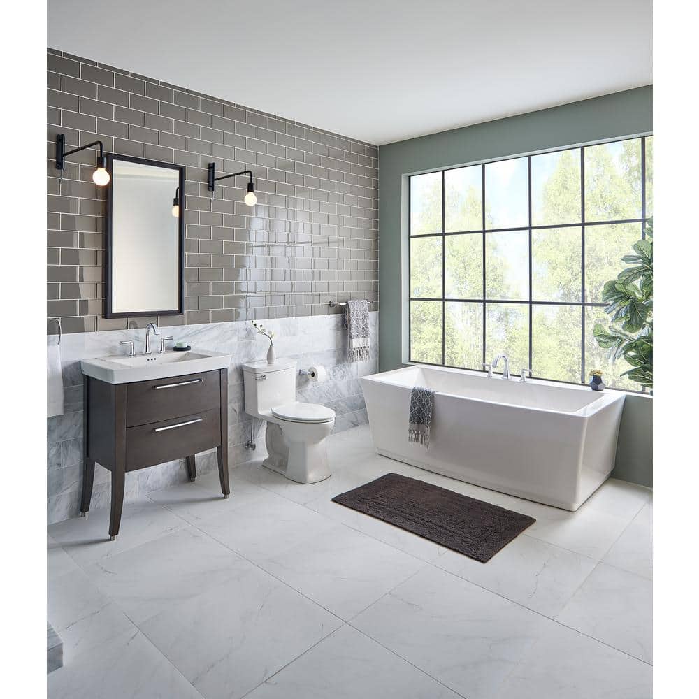 Townsend 68'' White Acrylic Freestanding Soaking Bathtub
