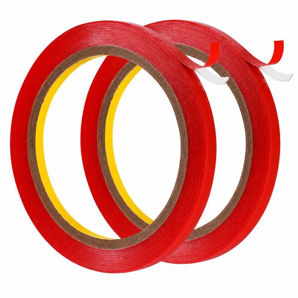 0.25 in. x 185 in. Clear Double Sided Tape 2 Pack Heavy Duty Foam Adhesive Weatherstrip Strong Adhesion price history on PriceWatchPro