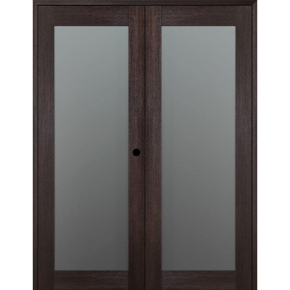 Avon 207 N 36 in. x 84 in. Left Active Full Lite Frosted Glass Veralinga Oak Wood Composite Double Prehung French Door price history on PriceWatchPro