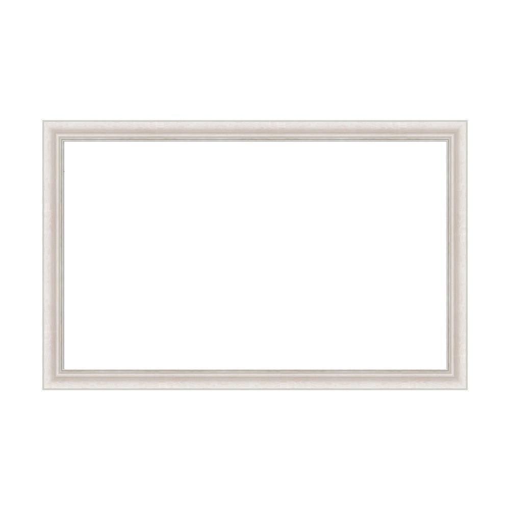Mirror Makeover Trio Whitewash Silver 49.25 in. W x 31.25 in. H Bathroom Mirror Frame Border Kit-Fits a 48 x 30 mirror price history on PriceWatchPro