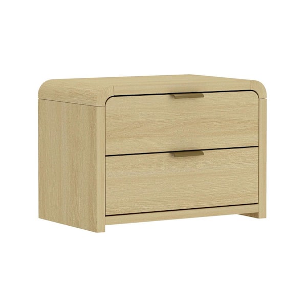 Manhattan Comfort Grace Modern Natural Oak 2-Drawer 28 in. W