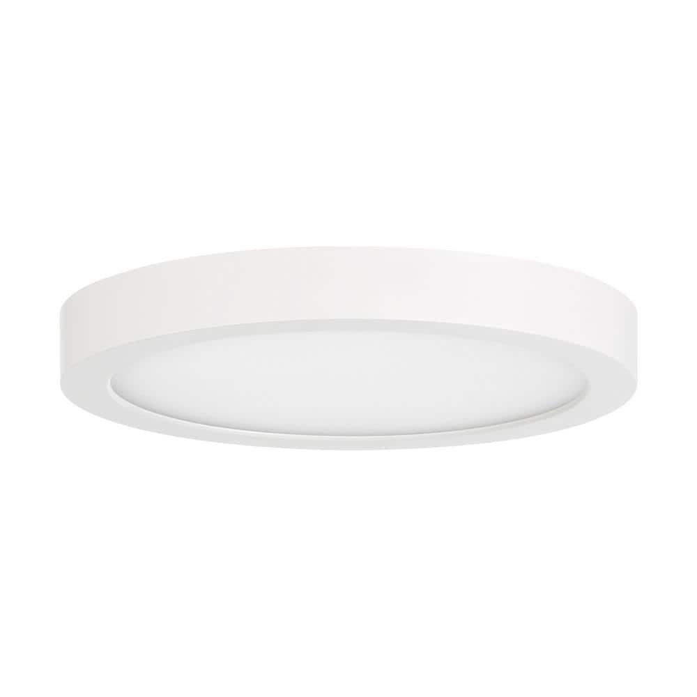 White Round LED Flush Mount Ceiling Light