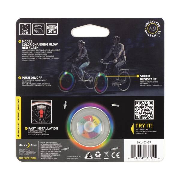 Bicycle Spoke Wheel Warning Safety Light Cycling Push Bike Mountain Bike Sports