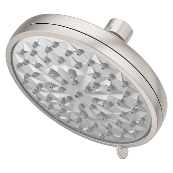 Pfister HydroFuse 6-Spray with 1.75 GPM 5.5625 in. Wall Mount Fixed Shower Head in Spot Defense Brushed Nickel