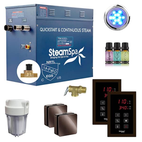 Royal Series 10500-Watt Steam Generator with Continuous Steam, Dual Touch Pads, Filter, and AutoDrain in Bronze