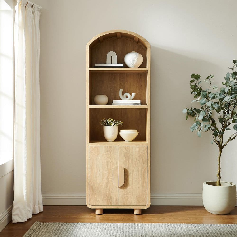 Millie 68.13 in. Tall Ash MDF Bookcase price history on PriceWatchPro