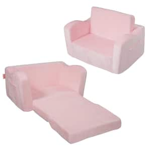 Kids Couch Pink Plastic Outdoor Rocking Chair with CushionGuard Pink Cushion, Toddler Chairs Comfy, Toddler Couch