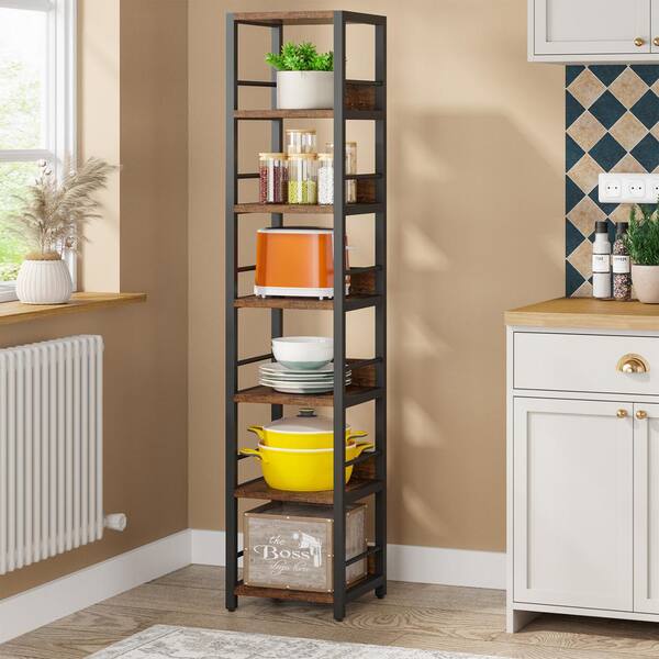 TRIBESIGNS WAY TO ORIGIN Frailey 75 in. Tall Brown Wood 6-Shelf