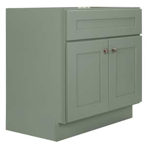 Brookings 30 in. W Bath Vanity in Sherwin Williams Evergreen Fog, Unassembled