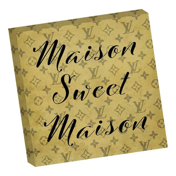 VENICE BEACH Collections Maison Sweet Maison by Grotto Studios 1-Piece Unframed Graphic Print Typography Poster Art Print 20 in. x 20 in.