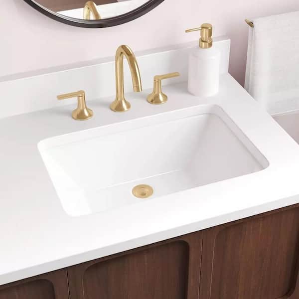SIGNATURE HARDWARE Sawgrass 21 in. Undermount Bathroom Sink in