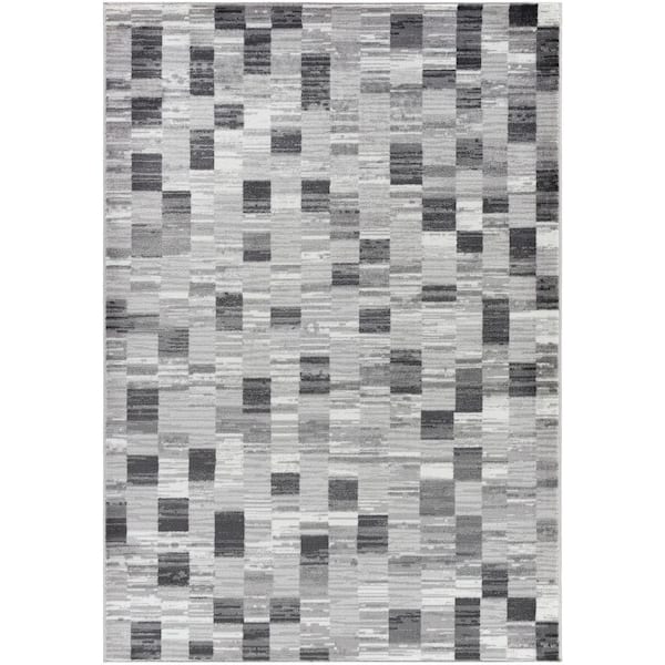 Monte Carlo MNC-2362 7 ft. x 102 in. Gray Machine Woven Area Rug