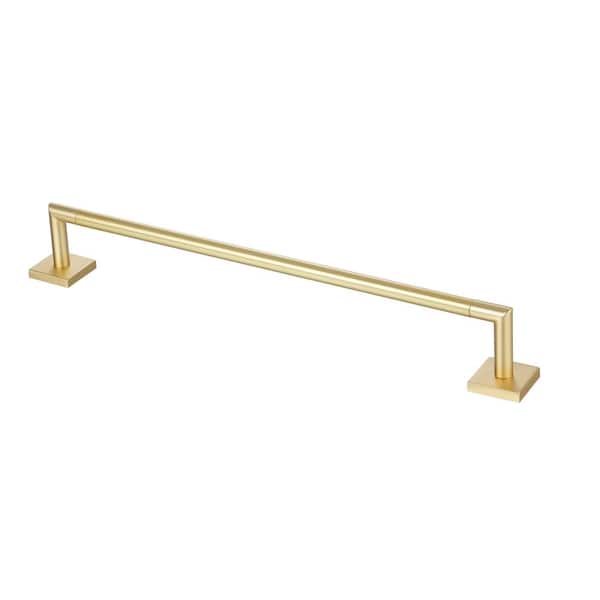 Rapture 10.86 in. Wall Mounted Towel Bar-Satin Brass