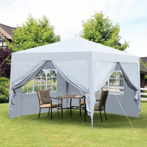 10 ft. x 10 ft. Pop Up Outdoor Canopy Tent with Removable
