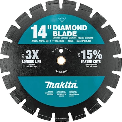 Makita 14 In. Segmented Rim Diamond Blade For General Purpose (3-Pack ...