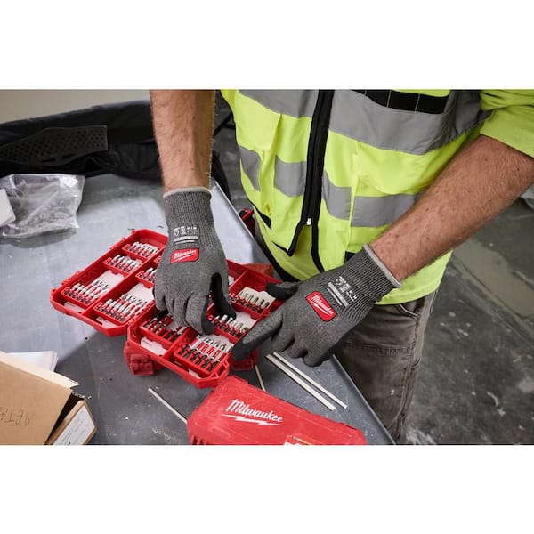 Milwaukee Cut Level 4 High Dexterity Nitrile Dipped Gloves w/ WEAR